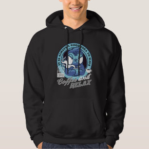 Knorrige luiaard met ochtend grouch koffie hoodie