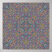 Knortation Knexus Psychedelic Mandala Poster (Voorkant)