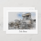  Knossos Palace Briefkaart - Heraklion (Voorkant / Achterkant)