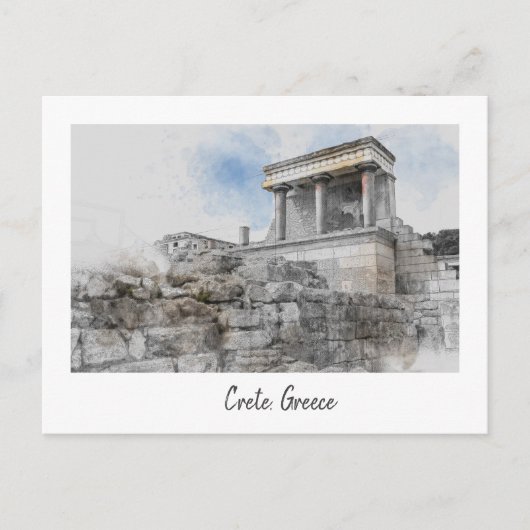  Knossos Palace Briefkaart - Heraklion (Voorkant)