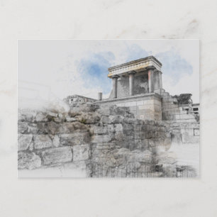 Knossos Palace Briefkaart – Heraklion Kreta Reizen