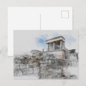 Knossos Palace Briefkaart – Heraklion Kreta Reizen (Voorkant / Achterkant)