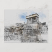 Knossos Palace Briefkaart – Heraklion Kreta Reizen (Voorkant)