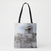 Knossos Palace, Heraklion, Kreta, Griekenland Tote Bag (Voorkant)