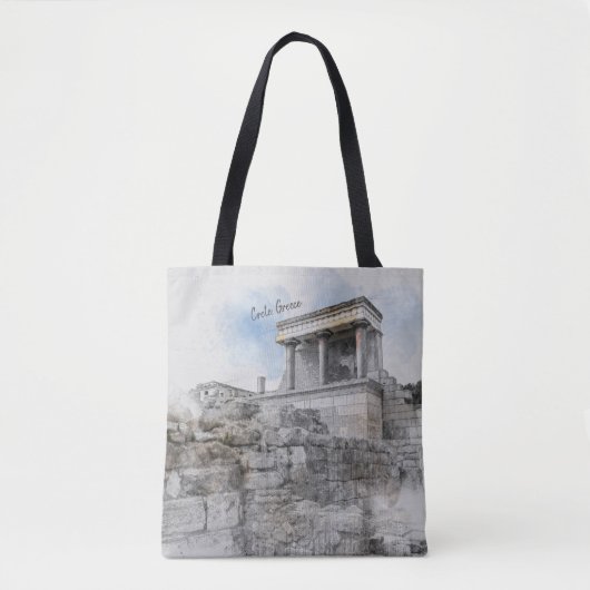 Knossos Palace, Heraklion, Kreta, Griekenland Tote Bag (Voorkant)