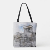 Knossos Palace, Heraklion, Kreta, Griekenland Tote Bag (Achterkant)