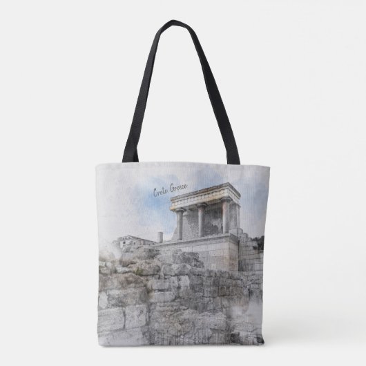 Knossos Palace, Heraklion, Kreta, Griekenland Tote Bag (Achterkant)