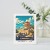 Knossos Palace Kreta Griekenland Travel Briefkaart (Staand voorkant)
