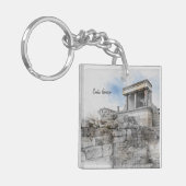 Knossos Palace Sleutelhanger - Oude Kreta Souvenir (Voorkant Links)