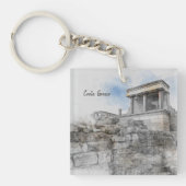 Knossos Palace Sleutelhanger - Oude Kreta Souvenir (Voorkant)
