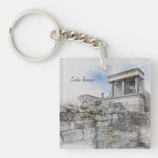 Knossos Palace Sleutelhanger - Oude Kreta Souvenir (Voorkant)