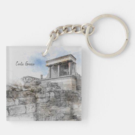 Knossos Palace Sleutelhanger - Oude Kreta Souvenir (Achterkant)
