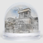 Knossos Palace Snow Globe – Heraklion Crete Greece Sneeuwbol (Voorkant)