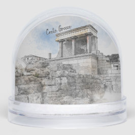 Knossos Palace Snow Globe – Heraklion Crete Greece Sneeuwbol