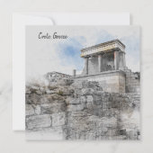 Knossos Paleis Kerstkaart – Oud-Crete Reizen (Voorkant)