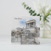 Knossos Paleis Kerstkaart – Oud Kreta Reis (Staand voorkant)