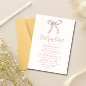 Knot Coquette Bow Vrijgezellenfeest Kaart