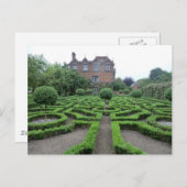 Knot Garden in Old Moseley Hall Briefkaart (Voorkant / Achterkant)