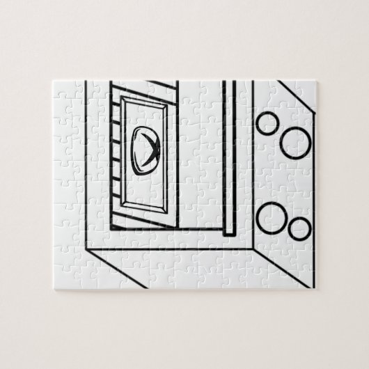 Knot in de oven, grappige baby in moeder zwangere  legpuzzel (Horizontaal)