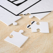 Knot in de oven, grappige baby in moeder zwangere  legpuzzel (Zijkant)