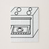 Knot in de oven, grappige baby in moeder zwangere  legpuzzel (Verticaal)