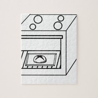 Knot in de oven, grappige baby in moeder zwangere  legpuzzel