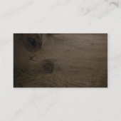 Knot in hout visitekaartje (Achterkant)
