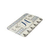 Knot Pattern Bath Mat Sailing Anchor Nautical Rope (Gekanteld)