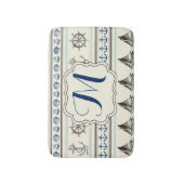 Knot Pattern Bath Mat Sailing Anchor Nautical Rope (Voorkant Verticaal)