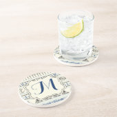 Knot Pattern-Onderzetter Knot Pattern-anchor Nauti Zandsteen Onderzetter (Zijkant)