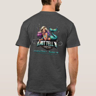 Knot Tell'n Charters Logo Zwarte T-shirt