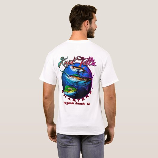 Knot Telln Charters Rip Art Logo T-shirt (Achterkant volledig)