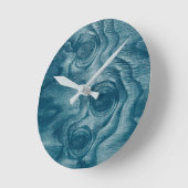 Knot Texture Cool Painted Wood Grain Knot Ronde Klok (Hoek)