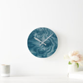 Knot Texture Cool Painted Wood Grain Knot Ronde Klok (Huis)