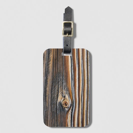 Knot Texture Cool Wood Grain Knot Bagagelabel (Voorkant (verticaal))