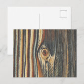 Knot Texture Cool Wood Grain Knot Briefkaart (Voorkant / Achterkant)