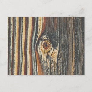 Knot Texture Cool Wood Grain Knot Briefkaart