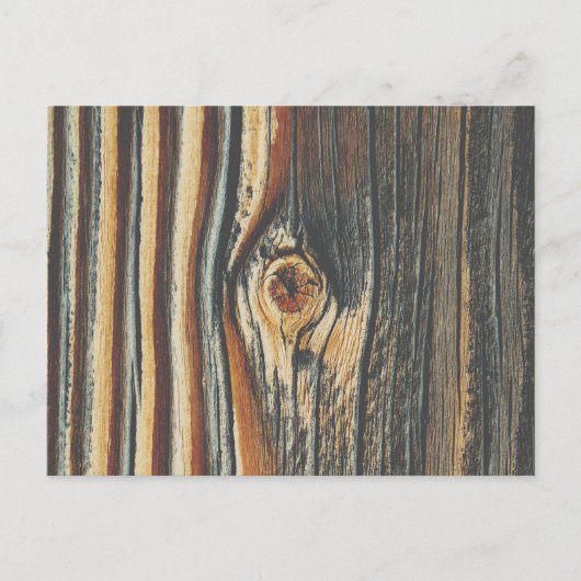 Knot Texture Cool Wood Grain Knot Briefkaart (Voorkant)