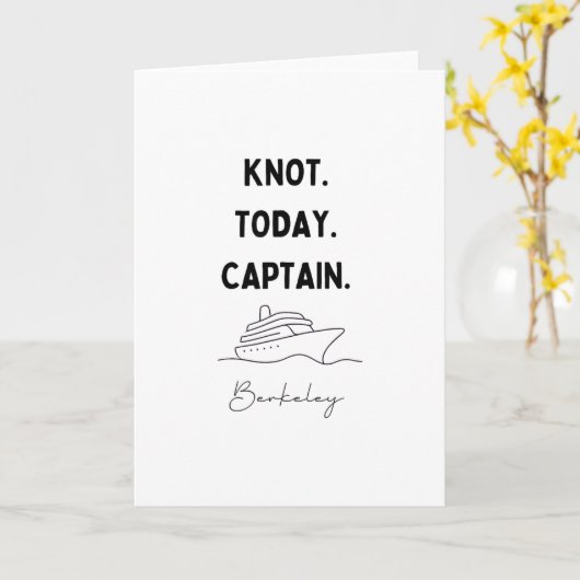 Knot Today Captain Cruise Outfit Berkeley Californ Kaart (Gele Bloem)