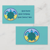 Knot Turtle Business Card-template Visitekaartje (Voorkant / Achterkant)