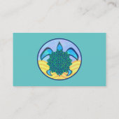 Knot Turtle Business Card-template Visitekaartje (Achterkant)