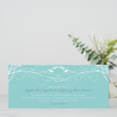 Knoted Love Trees Branch Wedding Invitation Card Kaart (Staand voorkant)