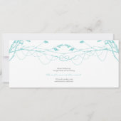 Knoted Love Trees Branch Wedding Invitation Card Kaart (Achterkant)