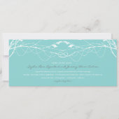 Knoted Love Trees Branch Wedding Invitation Card Kaart (Voorkant)