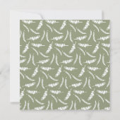 Knoted Palm Trees Monogram Beach Engagement Party Kaart (Achterkant)