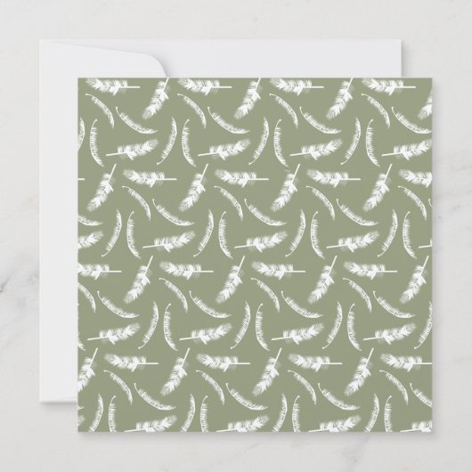 Knoted Palm Trees Monogram Beach Engagement Party Kaart (Achterkant)