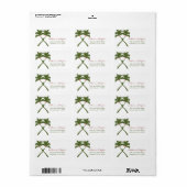 Knoted Palm Trees Red Love Beach Weddenschap Etiket (Full Sheet)
