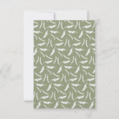 Knoted Palm Trees Tropical Classic Wedding RSVP Kaart (Achterkant)