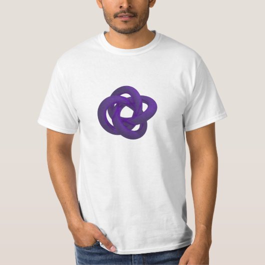 Knoted Torus - Paars T-shirt (Voorkant)