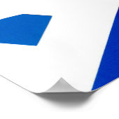 "Knoted World" Fine Art print blauw (Hoek)